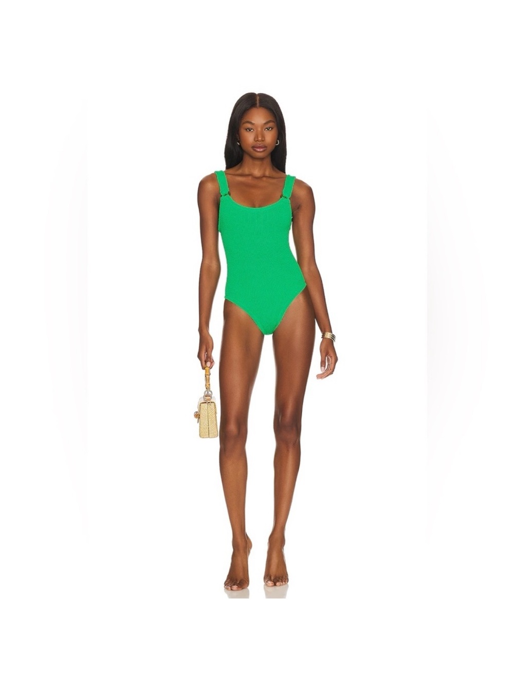 Hunza G One Piece Domino Green